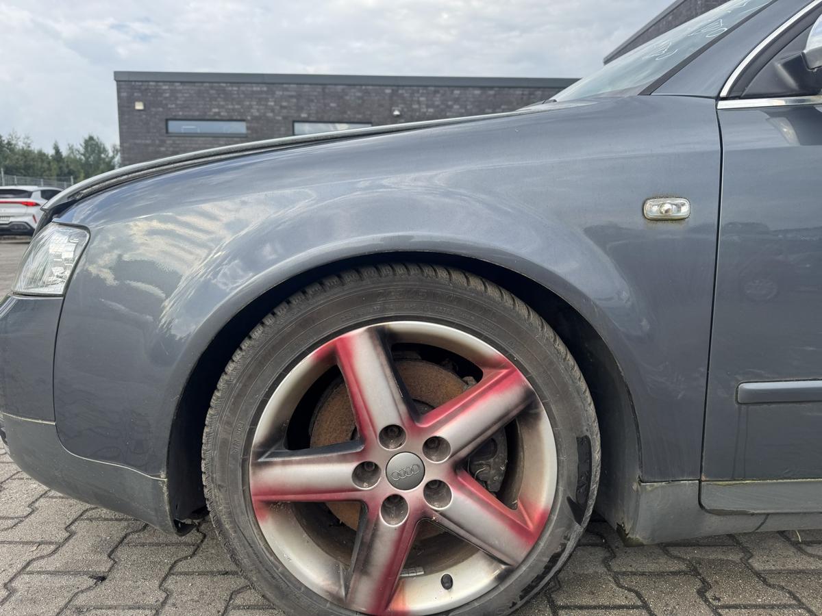 Audi A4 8E original Kotfl&uuml;gel vorn links LX7Z Delfingrau Metallic Bj.2002